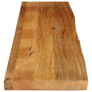 bordplade 180x40x3,8 cm naturlig kant massivt mangotræ
