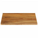 bordplade 60x60x3,8 cm naturlig kant massivt mangotræ