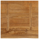 bordplade 60x60x3,8 cm naturlig kant massivt mangotræ