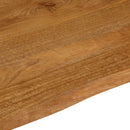 bordplade 60x60x3,8 cm naturlig kant massivt mangotræ