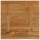 bordplade 80x80x3,8 cm naturlig kant massivt mangotræ