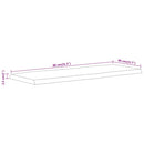 bordplade 80x40x2,5 cm rektangulær massivt akacietræ