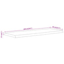 bordplade 100x40x2,5 cm rektangulær massivt akacietræ