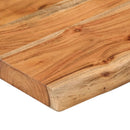 bordplade 120x40x2,5 cm rektangulær massivt akacietræ