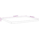 bordplade 70x60x2,5 cm rektangulær massivt akacietræ