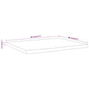 bordplade 80x60x2,5 cm rektangulær massivt akacietræ