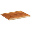 bordplade 100x80x2,5 cm rektangulær massivt akacietræ