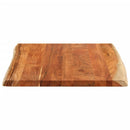 bordplade 100x80x2,5 cm rektangulær massivt akacietræ