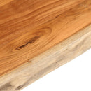 bordplade 100x80x2,5 cm rektangulær massivt akacietræ
