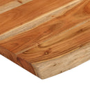 bordplade 70x60x3,8 cm rektangulær massivt akacietræ