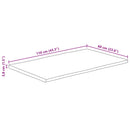 bordplade 110x60x3,8 cm rektangulær massivt akacietræ
