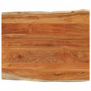bordplade 100x80x3,8 cm rektangulær massivt akacietræ