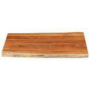 bordplade 100x80x3,8 cm rektangulær massivt akacietræ