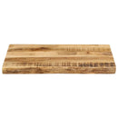 bordplade 50x40x2,5 cm naturlig kant massivt ru mangotræ