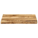 bordplade 60x40x2,5 cm naturlig kant massivt ru mangotræ
