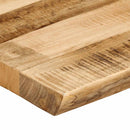 bordplade 70x40x2,5 cm naturlig kant massivt ru mangotræ