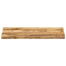 bordplade 100x40x2,5 cm naturlig kant massivt ru mangotræ
