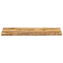 bordplade 120x40x2,5 cm naturlig kant massivt ru mangotræ