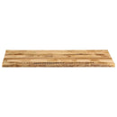 bordplade 140x60x2,5 cm naturlig kant massivt ru mangotræ