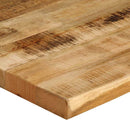 bordplade 40x40x3,8 cm naturlig kant massivt ru mangotræ