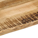 bordplade 60x40x3,8 cm naturlig kant massivt ru mangotræ