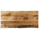 bordplade 90x40x3,8 cm naturlig kant massivt ru mangotræ