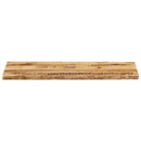 bordplade 110x40x3,8 cm naturlig kant massivt ru mangotræ