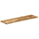 bordplade 180x40x3,8 cm naturlig kant massivt ru mangotræ