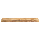 bordplade 180x40x3,8 cm naturlig kant massivt ru mangotræ
