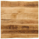 bordplade 60x60x3,8 cm naturlig kant massivt ru mangotræ