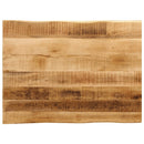 bordplade 80x60x3,8 cm naturlig kant massivt ru mangotræ