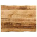 bordplade 90x60x3,8 cm naturlig kant massivt ru mangotræ