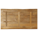 bordplade 110x60x3,8 cm naturlig kant massivt ru mangotræ
