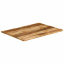 bordplade 100x80x3,8 cm naturlig kant massivt ru mangotræ