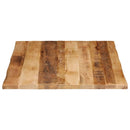 bordplade 110x80x3,8 cm naturlig kant massivt ru mangotræ