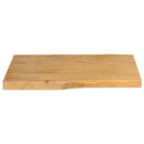 bordplade 50x40x2,5 cm naturlig kant massivt mangotræ