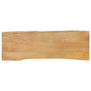 bordplade 110x40x2,5 cm naturlig kant massivt mangotræ