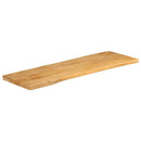 bordplade 110x40x2,5 cm naturlig kant massivt mangotræ
