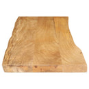 bordplade 110x40x2,5 cm naturlig kant massivt mangotræ