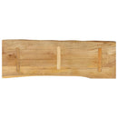 bordplade 110x40x2,5 cm naturlig kant massivt mangotræ