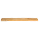 bordplade 160x40x2,5 cm naturlig kant massivt mangotræ