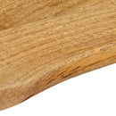 bordplade 160x40x2,5 cm naturlig kant massivt mangotræ