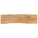 bordplade 180x40x2,5 cm naturlig kant massivt mangotræ