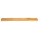 bordplade 180x40x2,5 cm naturlig kant massivt mangotræ