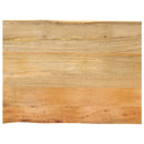 bordplade 70x60x2,5 cm naturlig kant massivt mangotræ