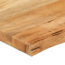 bordplade 110x60x2,5 cm naturlig kant massivt mangotræ
