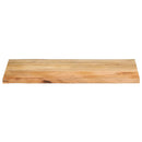 bordplade 120x60x2,5 cm naturlig kant massivt mangotræ