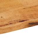 bordplade 120x60x2,5 cm naturlig kant massivt mangotræ