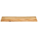 bordplade 140x60x2,5 cm naturlig kant massivt mangotræ