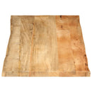 bordplade 140x60x2,5 cm naturlig kant massivt mangotræ